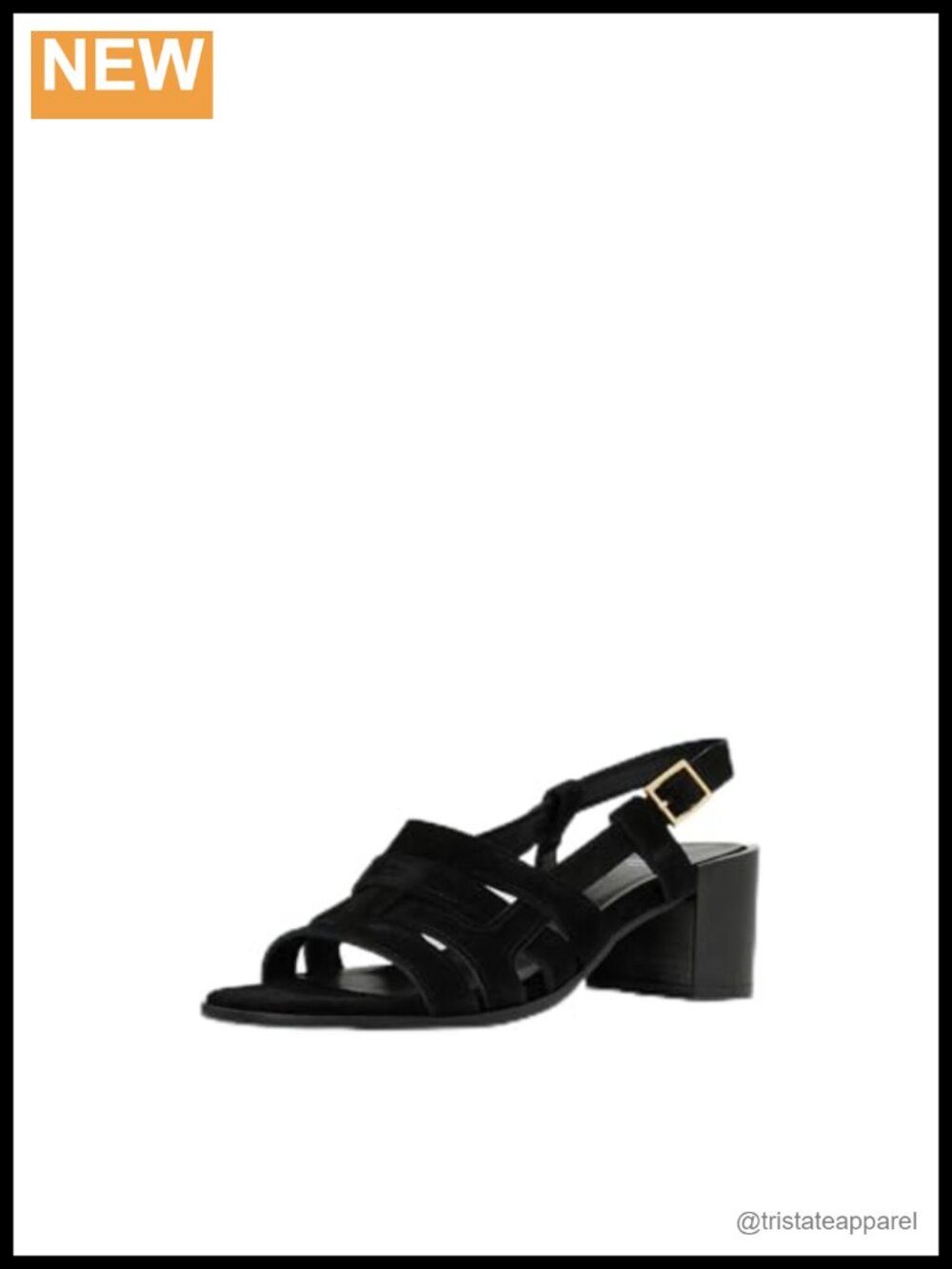 Aquatalia Dimaro Leather Lined Slingback Heeled Sandal